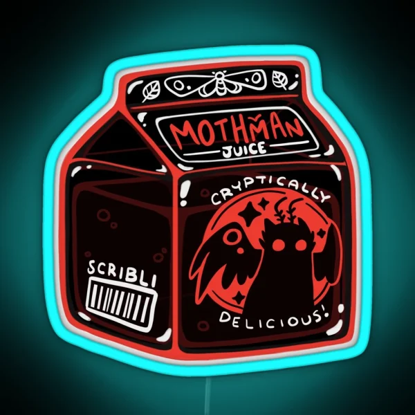 Mothman Juice RGB Neon Sign