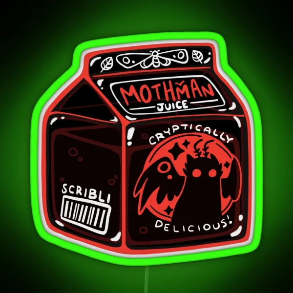 Mothman Juice RGB Neon Sign