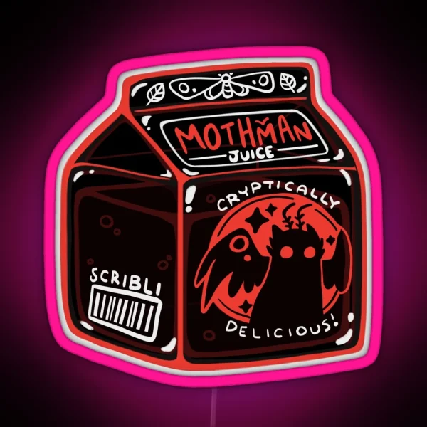 Mothman Juice RGB Neon Sign