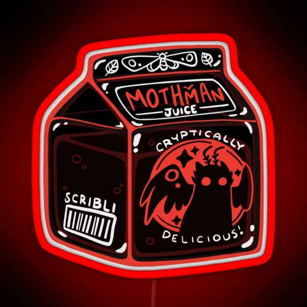 Mothman Juice RGB Neon Sign