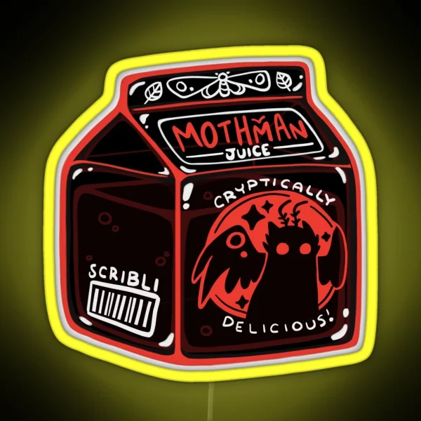 Mothman Juice RGB Neon Sign
