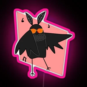 Mothman Partying RGB Neon Sign