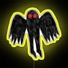 Vibrant LED Mothman neon sign in high-quality RGB colors.