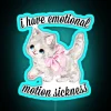 Relaxing retro design motion sickness alleviation RGB neon wall decor.