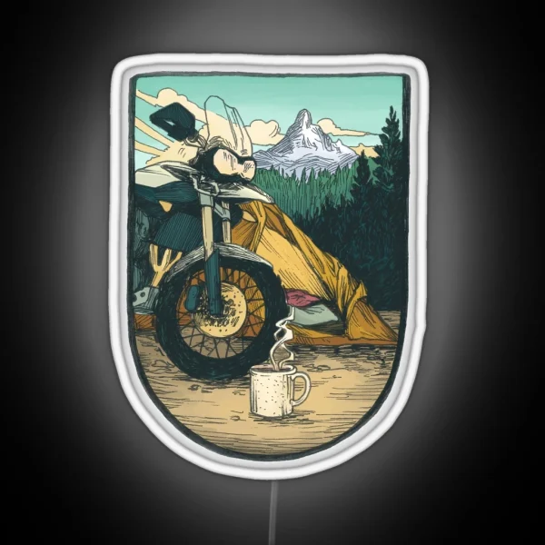 Moto Camp Life RGB Neon Sign