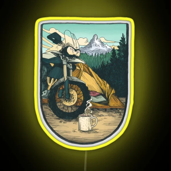 Moto Camp Life RGB Neon Sign