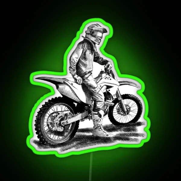 Motocross RGB Neon Sign