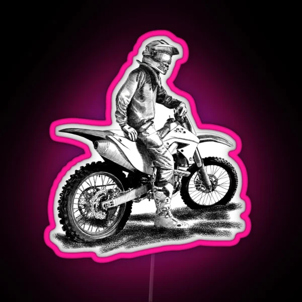Motocross RGB Neon Sign