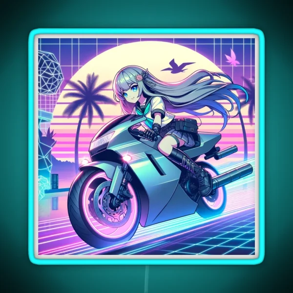 Motodream 2020s Retrowave RGB Neon Sign