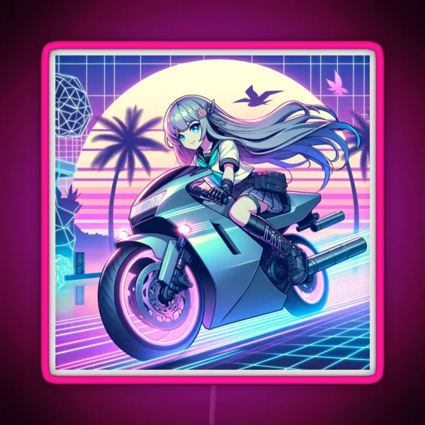 Motodream 2020s Retrowave RGB Neon Sign