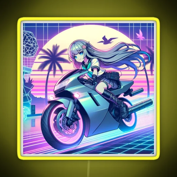 Motodream 2020s Retrowave RGB Neon Sign