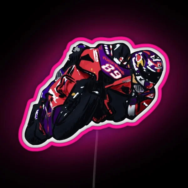 Motogp Rider RGB Neon Sign