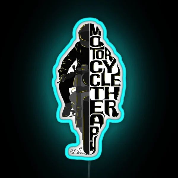 Motorcycle Therapy RGB Neon Sign