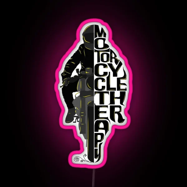 Motorcycle Therapy RGB Neon Sign