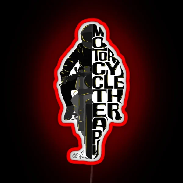 Motorcycle Therapy RGB Neon Sign