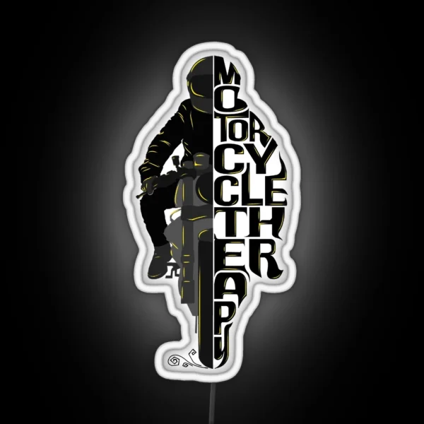 Motorcycle Therapy RGB Neon Sign