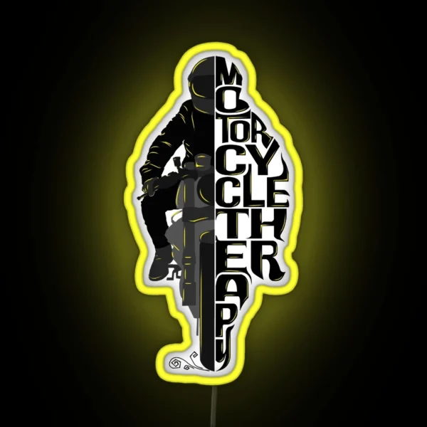 Motorcycle Therapy RGB Neon Sign