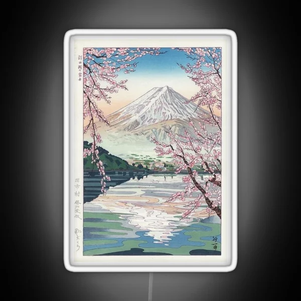 Mount Fuji Cherry Blossom RGB Neon Sign