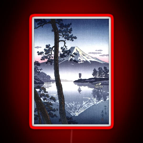 Mount Fuji From Tago Bay RGB Neon Sign