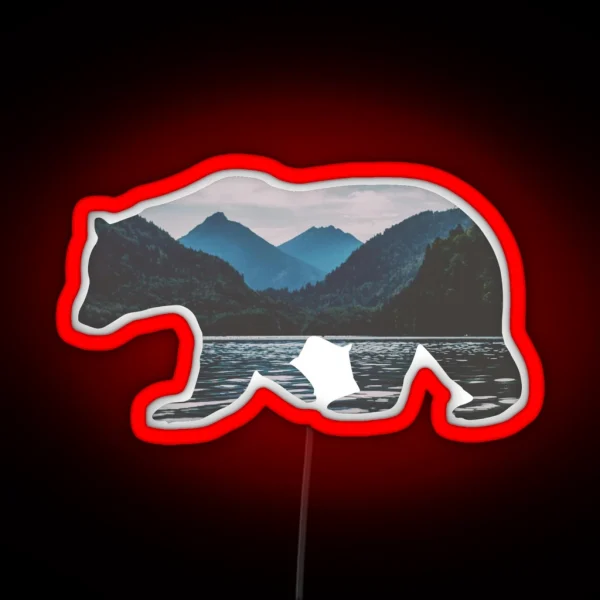 Mountain Bear RGB Neon Sign