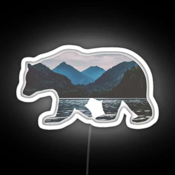 Mountain Bear RGB Neon Sign
