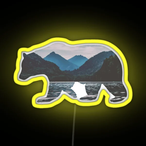 Mountain Bear RGB Neon Sign
