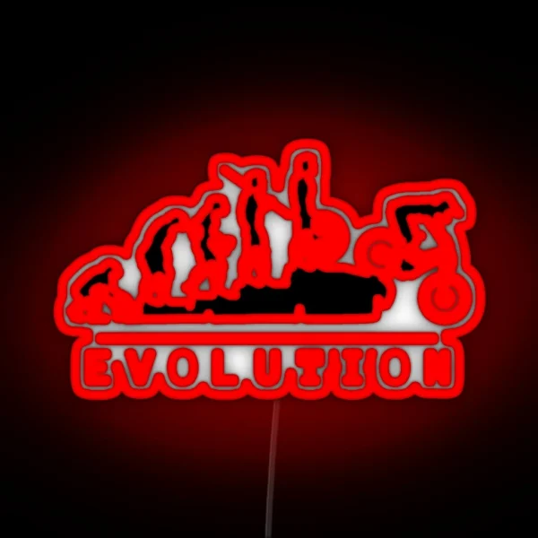 Mountain Bike Evolution RGB Neon Sign