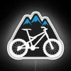 Neon Mountain Bike Decal Accent Wall Art Decor MTB Enthusiast