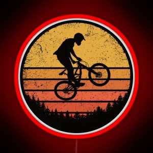 Mountain Biking Retro RGB Neon Sign