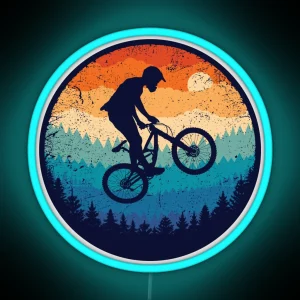 Mountain Biking Retro RGB Neon Sign