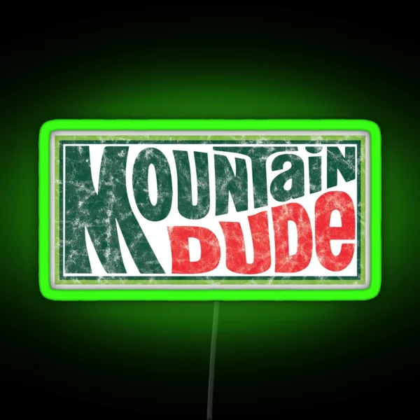 Mountain Dude RGB Neon Sign