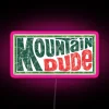 Unique Color-Changing Neon Mountain Sign for Indoor and Outdoor Display