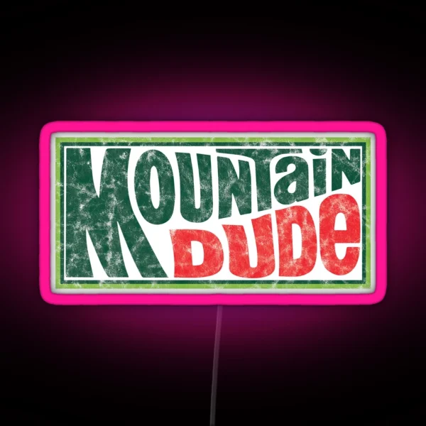 Mountain Dude RGB Neon Sign