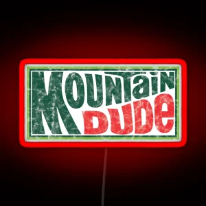 Mountain Dude RGB Neon Sign