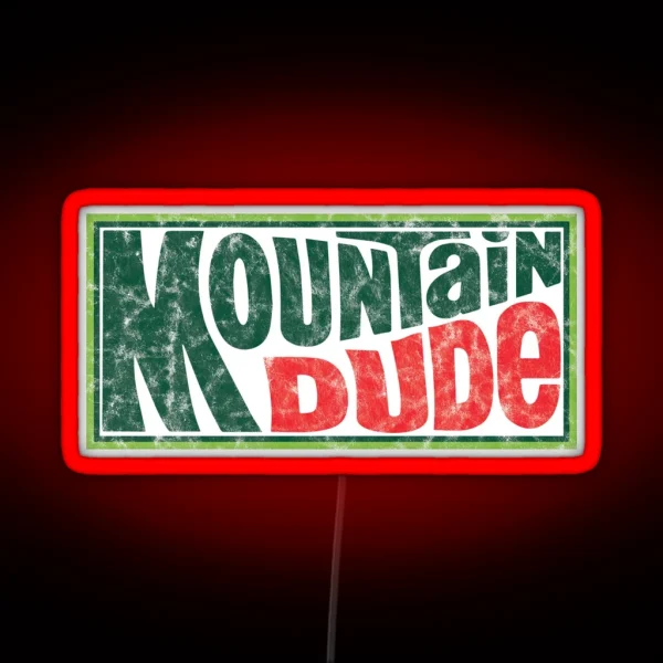 Mountain Dude RGB Neon Sign
