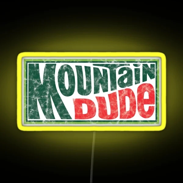 Mountain Dude RGB Neon Sign