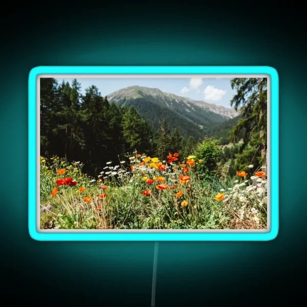 Mountain Garden RGB Neon Sign