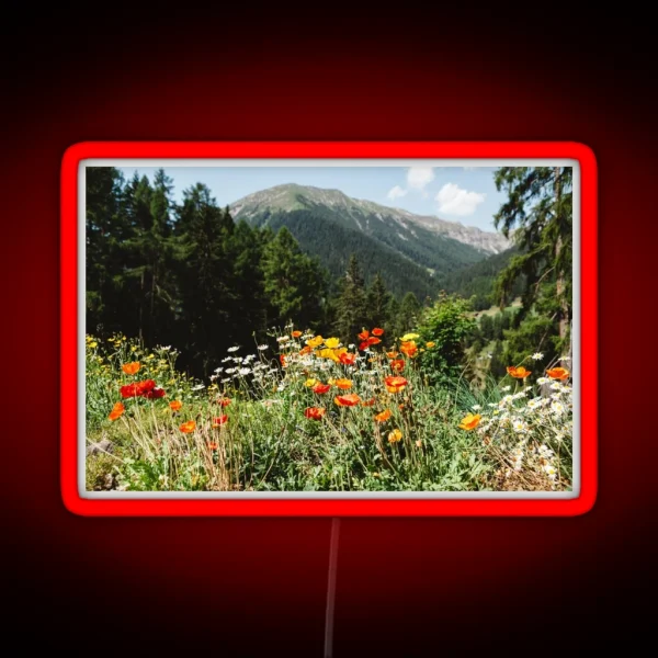 Mountain Garden RGB Neon Sign