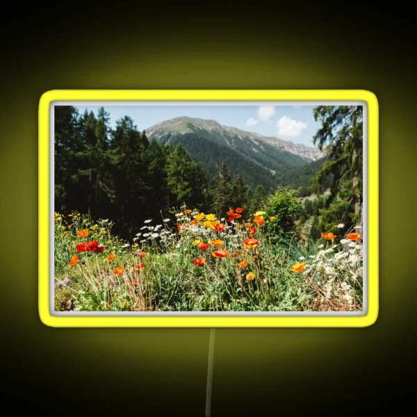 Mountain Garden RGB Neon Sign