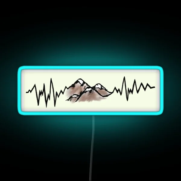 Mountain Heartbeat RGB Neon Sign