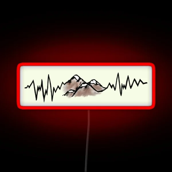 Mountain Heartbeat RGB Neon Sign