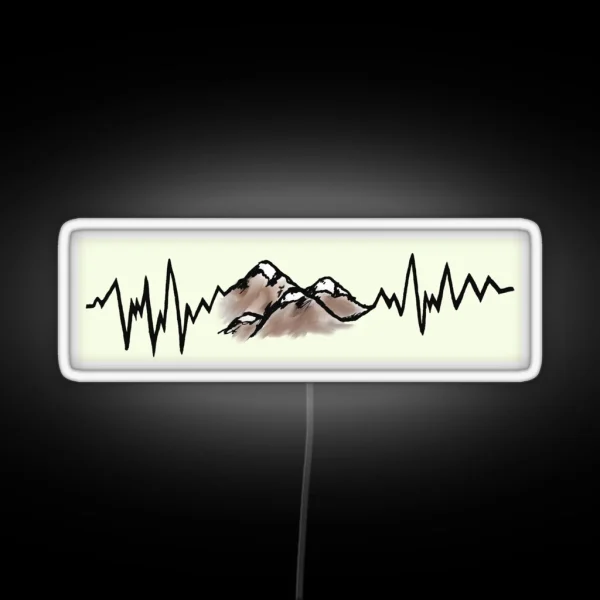 Mountain Heartbeat RGB Neon Sign