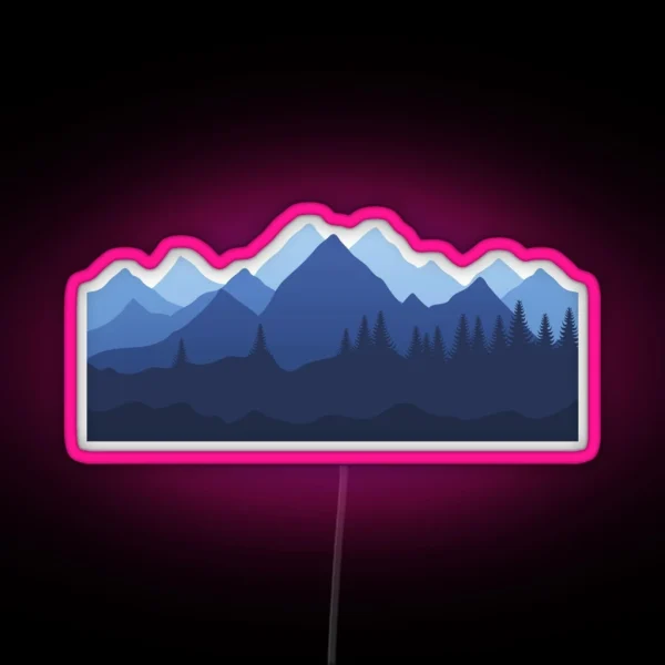 Mountain Life RGB Neon Sign