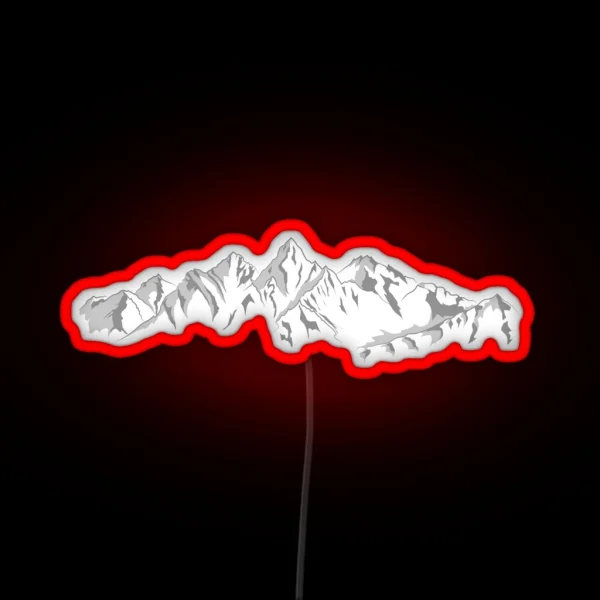 Mountain Ranges RGB Neon Sign