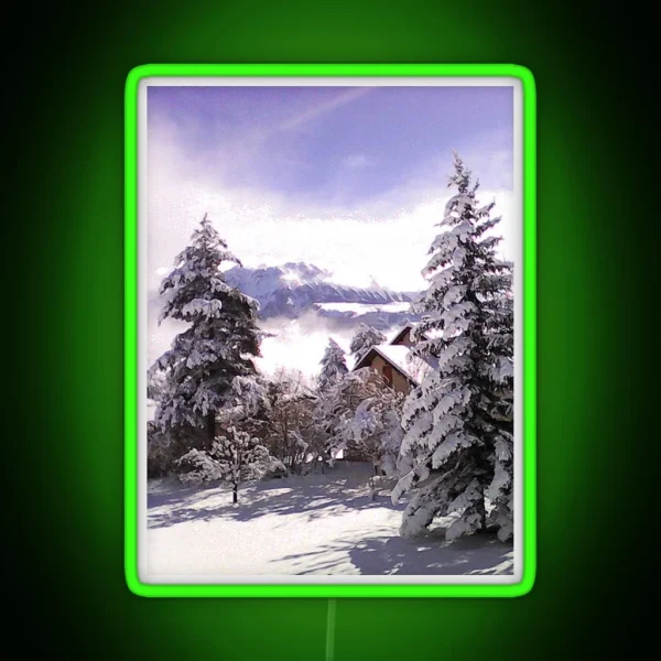 Mountains Landscapes RGB Neon Sign