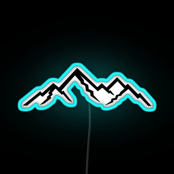 Mountains RGB Neon Sign