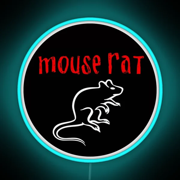 Mouse Rat Logo Parks And Rec RGB Neon Sign