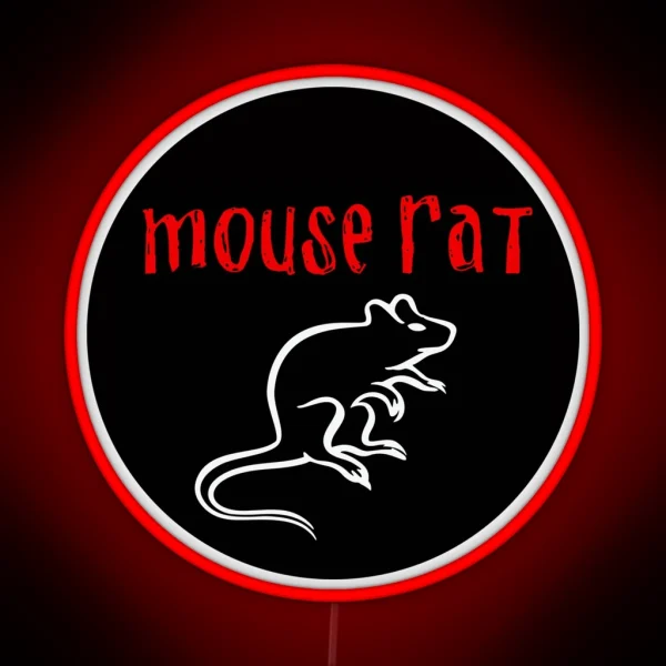 Mouse Rat Logo Parks And Rec RGB Neon Sign