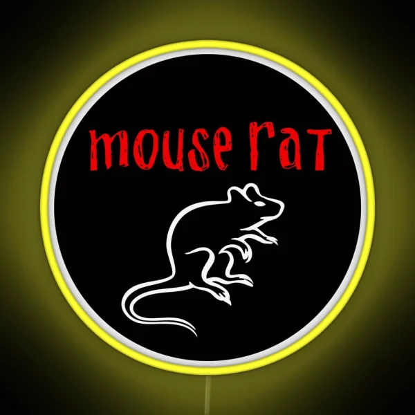 Mouse Rat Logo Parks And Rec RGB Neon Sign