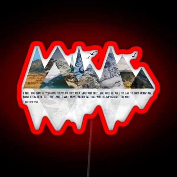 MOVING MOUNTAINS RGB Neon Sign